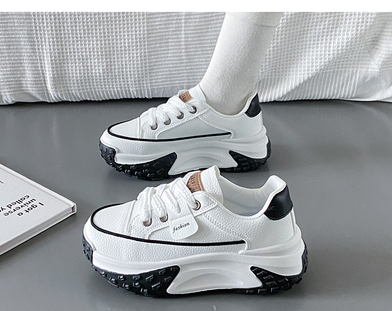 Version coréenne des chaussures de papa pour le printemps et l'automne 2024, nouvelles chaussures de tir de rue décontractées pour étudiants Instagram, chaussures hautes à semelles épaisses pour femmes_voghion.com