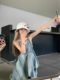 Niche Design Tie-dye Elegant Sling dress Women's Summer Loose Lazy Style Seaside Holiday Long Skirt