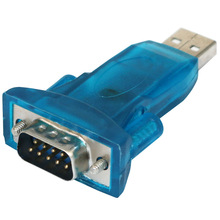 双芯片USB转RS232串口头 台式机笔记本USB9针串口线USB转COM串口