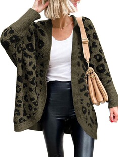 J 84337 Colorful Leopard Print Sweater ��ɫ���yë��