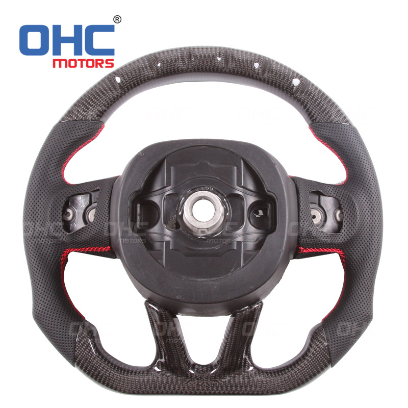 For 14-19 years dodge Charger Challenger SRT LED smart carbon fiber steering wheel modified dodge
