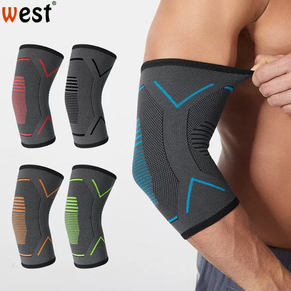 Sports Knitted Elbow Pads, Fitness Running and Cycling Protective Gear, Breathable Elbow Pads, Protective Gear, Yoga Joint Protection New Products