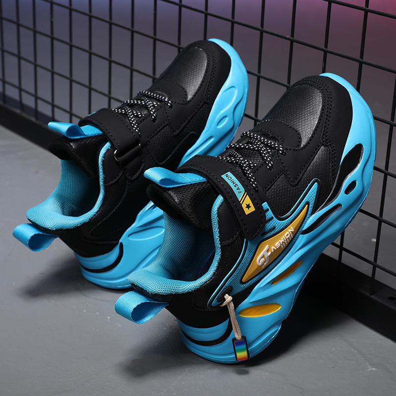 Zapatos para niños zapatilla de deporte para niños zapatos de algodón de invierno zapatos para niños gruesos forrados con forro polar niños medianos y grandes zapatos para correr para estudiantes de escuela primaria