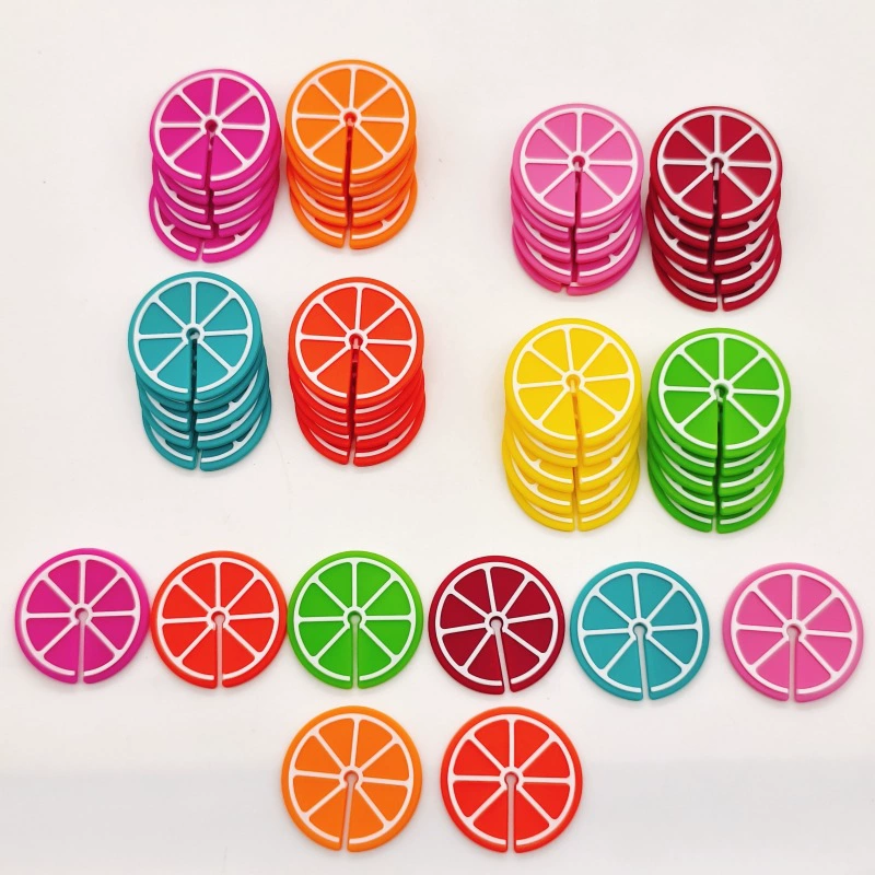 Маркер для бокалов для коктейлей, пищевой силиконовый стикер, этикетка для отличия бокалов для вина, оранжевый, красный, для вечеринок, оптом