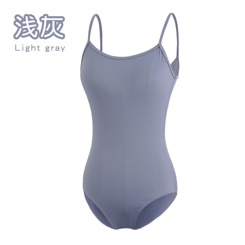 Ropa de baile para adultos y mujeres honda prueba de arte de verano Lycra ballet traje de gimnasia de alto tramo sin espalda traje de entrenamiento básico