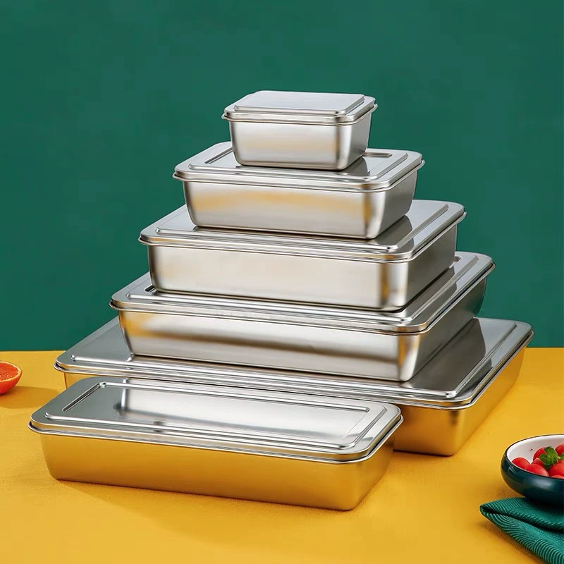 Pulls up square mold stainless steel, tin box, internet celebrity
