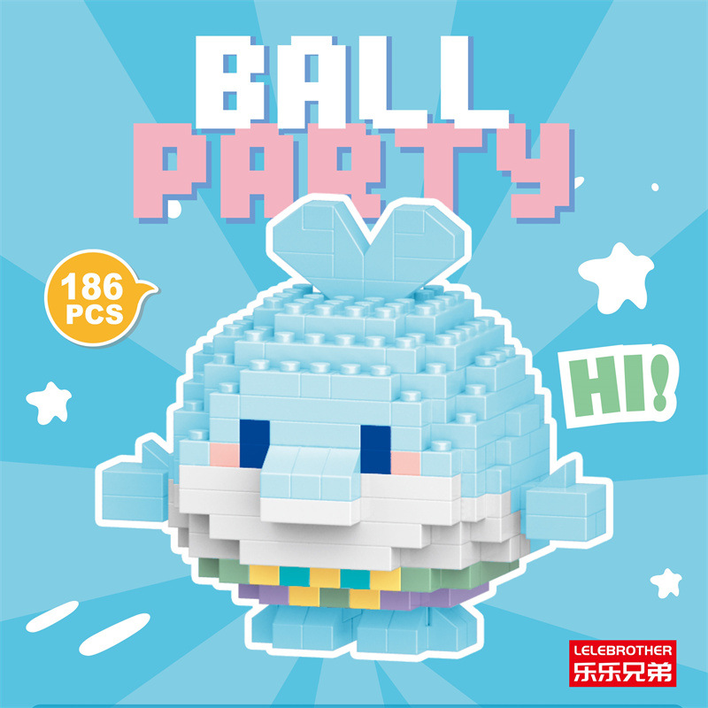Venta al por mayor transfronteriza Lele Brothers ensamblado partículas pequeñas bloques de construcción de rompecabezas juguetes mini rompecabezas tridimensionales para niños micropartículas