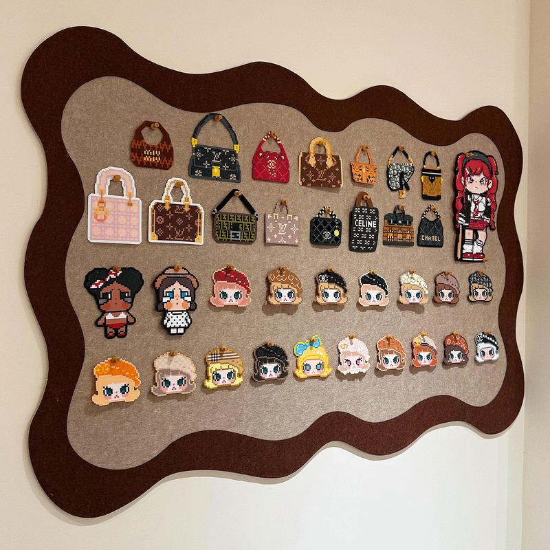 Felt bead wall stickers, creative DIY finished product decorations, storage display board, wall decoration, no-drill background board