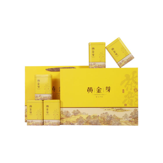 Tea Packaging Gift Box Gold Bud Empty Gift Box Universal Half Jin High-grade White Tea Gift Box Tea Cans Printed logo