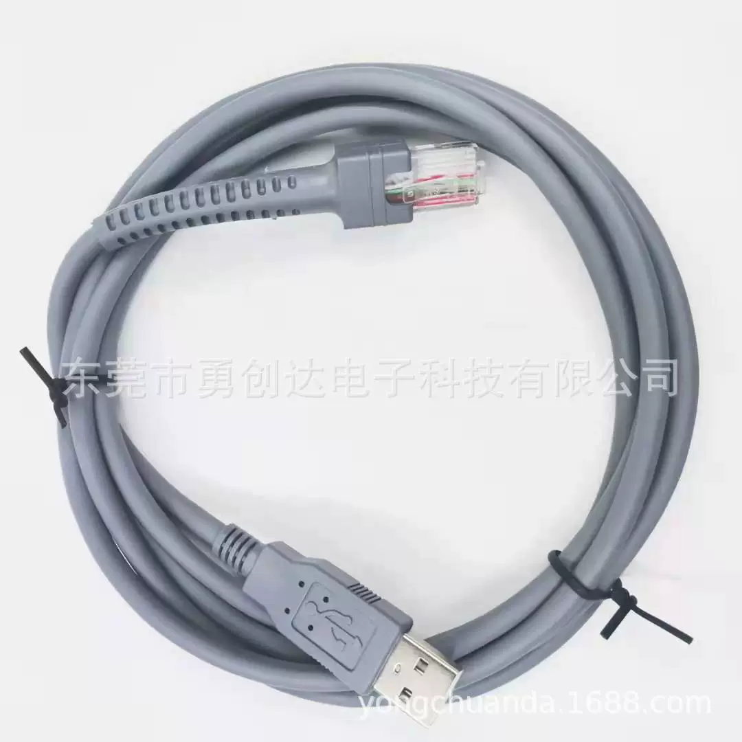 Прямые поставки всевозможных проводов USB к RJ50 считывателю штрихкодов, кабель для сканера данных 2м/3м, проводка Xunbao