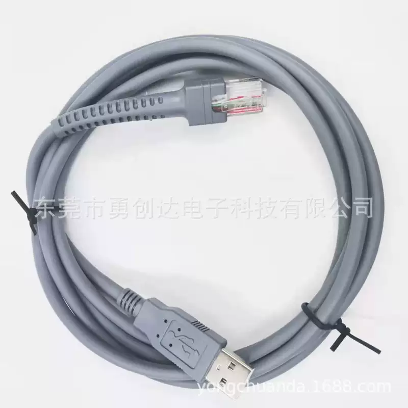 Прямые поставки всевозможных проводов USB к RJ50 считывателю штрихкодов, кабель для сканера данных 2м/3м, проводка Xunbao