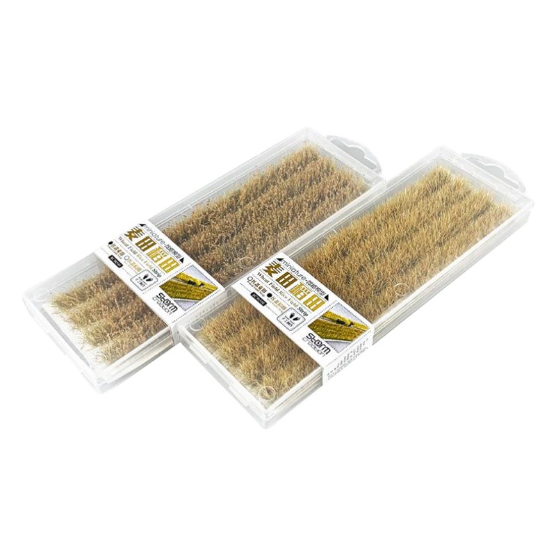 [Suministro de primera mano] Modelo de escena de campo de arroz Cluster de hierba 1:87HO tren mesa de arena Campo de DIY