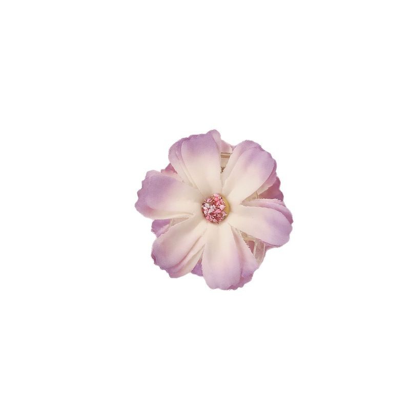 Flor de simulación clip de agarre pequeño clip de garra de cola de caballo alta pinza de pelo de artefacto fijo horquilla de cabeza femenina nuevo tocado de flor