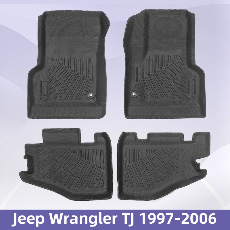 Aplicable a Jeep Wrangler TJ 1997 - 2006 almohadilla de pie TPE 3D para todo clima almohadilla del maletero