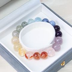 天然多宝水晶手串多种水晶搭配独特设计饰品小众精致设计感饰品