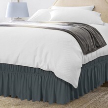 Z 83080 Non-Slip Bed Skirt Elastic Easy Change ��ɫ������ȹ