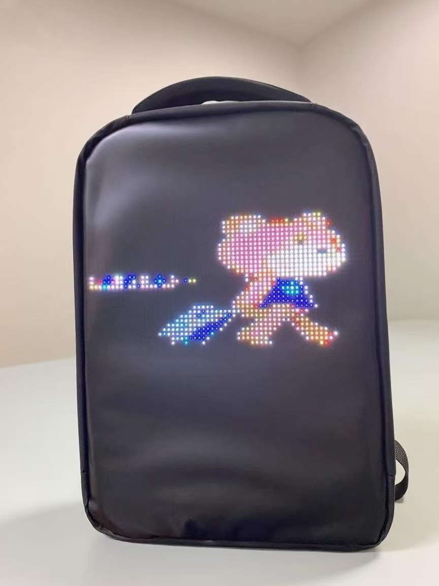 Mochila con Pantalla LED Alto Brillo, A Todo Color para Publicidad Móvil