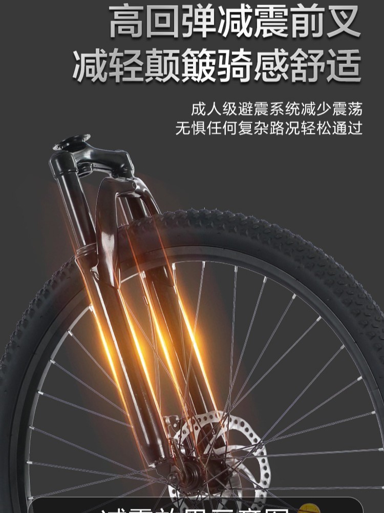 Bicicleta de montaña para adultos 27 velocidades bicicletas de montaña de 24 pulgadas para estudiantes masculinos y femeninos en lugar de bicicleta al aire libre