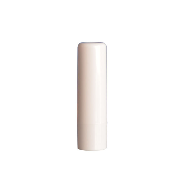 En stock 5g Rosa Blanco bálsamo labial tubo de plástico lápiz labial tubo de esmalte de labios blanco brillante botella 19*69m