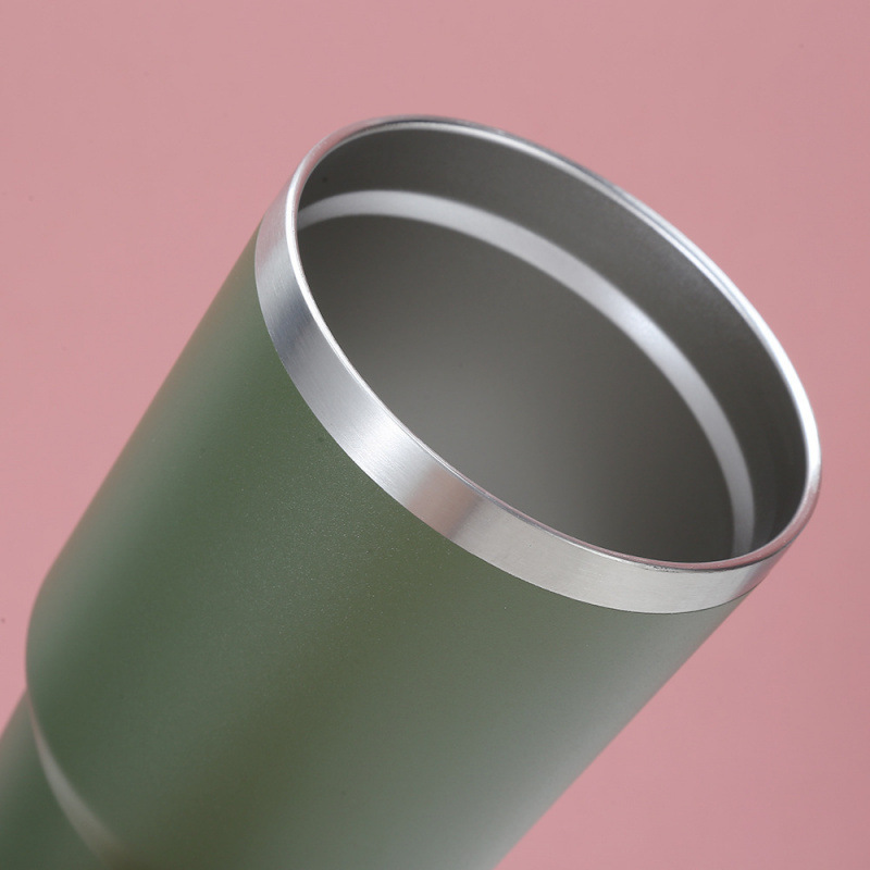 Taza de aislamiento transfronteriza 30OZ taza de hielo de doble capa de acero inoxidable taza de automóvil de gran capacidad taza de cerveza fabricante de origen rociado