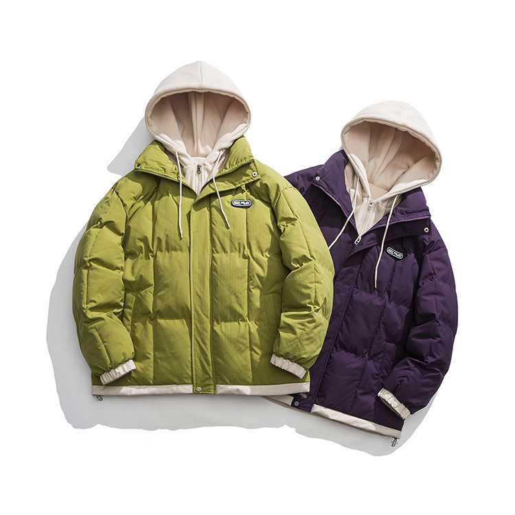 Abbigliamento maschile Nuovo due pezzi giacca in seta e cotone per uomo, vendita calda invernale, giacca in cotone morbido e spesso, cappotto invernale in lana di agnello_voghion.com