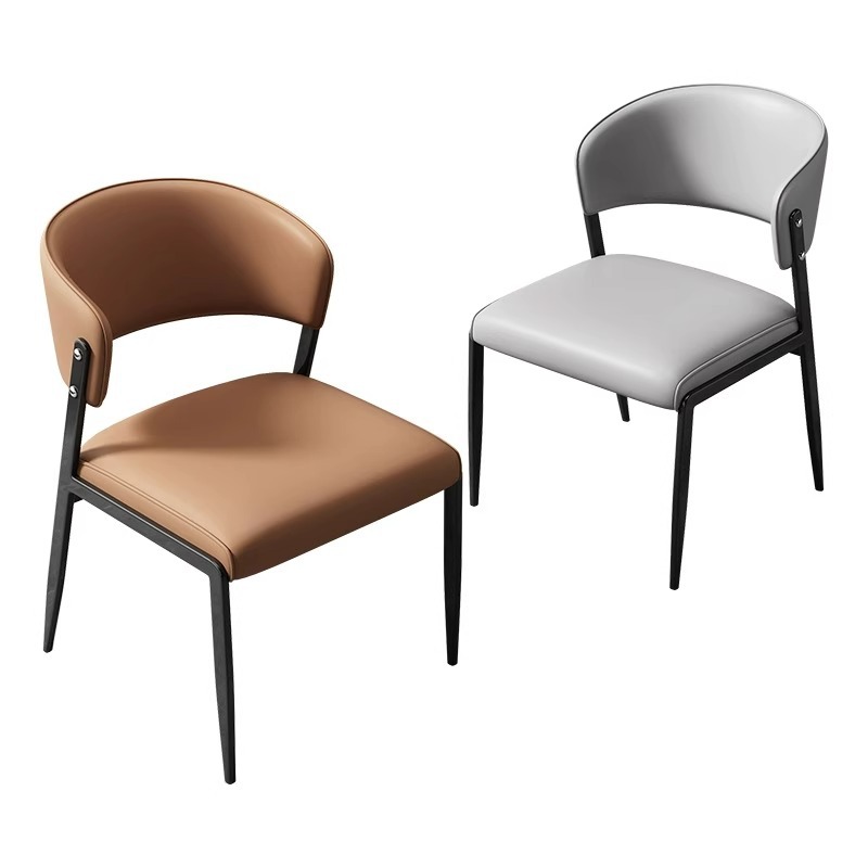 Mesas y sillas de comedor para el hogar Fábrica al por mayor Sala de estar Cocina Hotel Restaurante Silla flotante de celebridades de Internet Silla de comedor con respaldo francés italiano