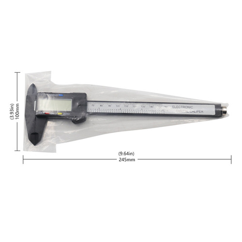 Plastic electronic digital display vernier caliper 0-150mm Wenwan jewelry jewelry measurement inside and outside diameter carbon fiber caliper