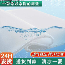 德国纯3D空气纤维加硬床垫防潮排湿可水洗护脊褥子榻榻米卷包折叠