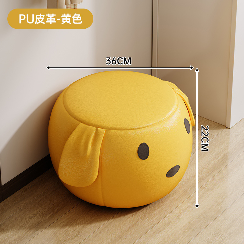 Taburete pequeño para cambiadores de zapatos domésticos Taburete pequeño para el portal Sofá fuerte Baja baja para la sala de estar Taburete pequeño