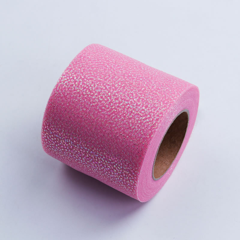 5 yardas/paquete colorido gradiente plata puntos tul cinta DIY muñeca hilo accesorios de pelo arco zapatos flor cinta