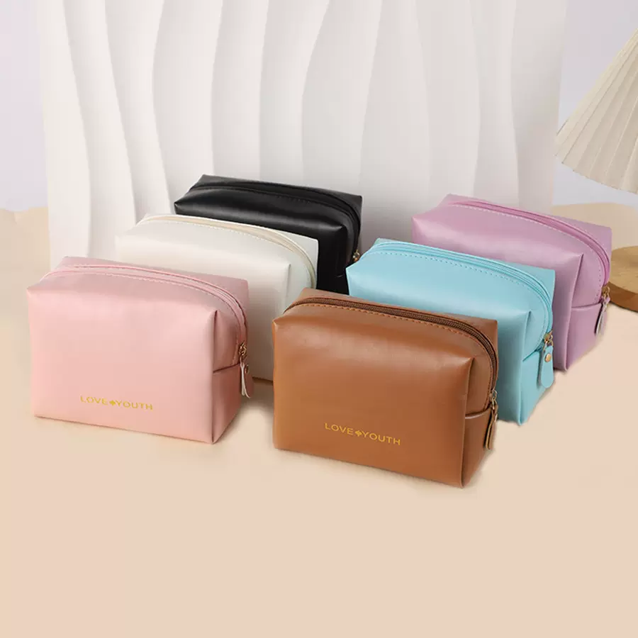 新款时尚化妆包手拿随身化妆用品收纳袋便携高颜值口红收纳包批发