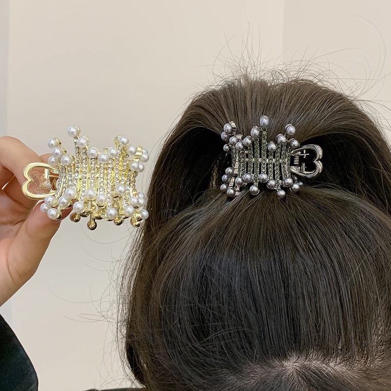 Alta Cola de Caballo artefacto fijo pequeña pinza anti-flacidez pinza de garra diamante completo horquilla hembra verano gran temperamento tiburón clip