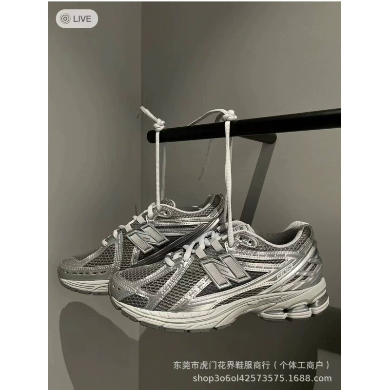 Putian Shoes NB1906r Liquid Silver Dad Shoes Эксклюзивная трансграничная обувь Putian Pure Original Дышащая мужская и женская обувь Уличные кроссовки