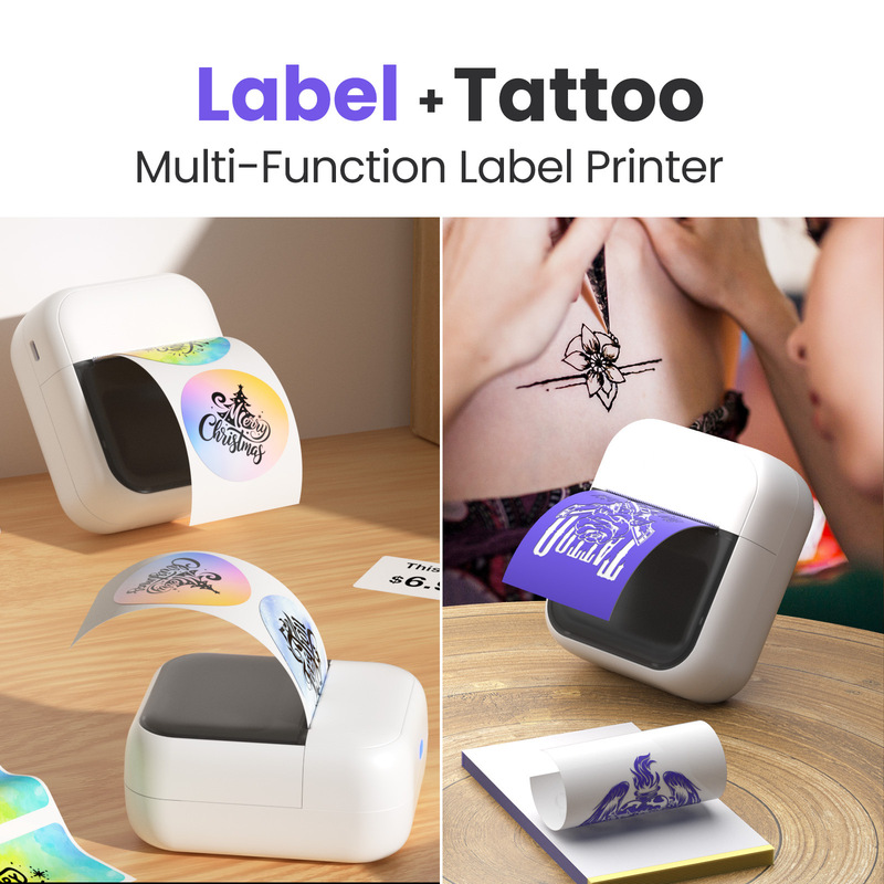 Multifunctional Pocket Label Printer Mini Tattoo Printing Can Print Labels of Different Sizes 15-57mm Wide Multifunctional Pocket Label Printer Mini Tattoo Printing Can Print Labels of Different Sizes 15-57mm Wide