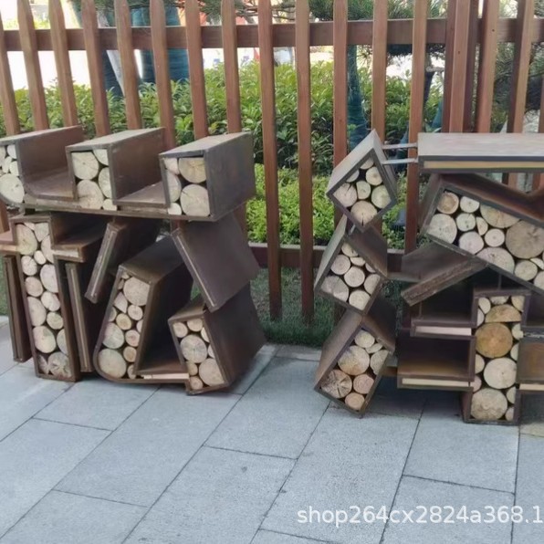 耐候钢板厂家雕刻字体树篦子耐候钢板建筑景墙spa-h现货供应