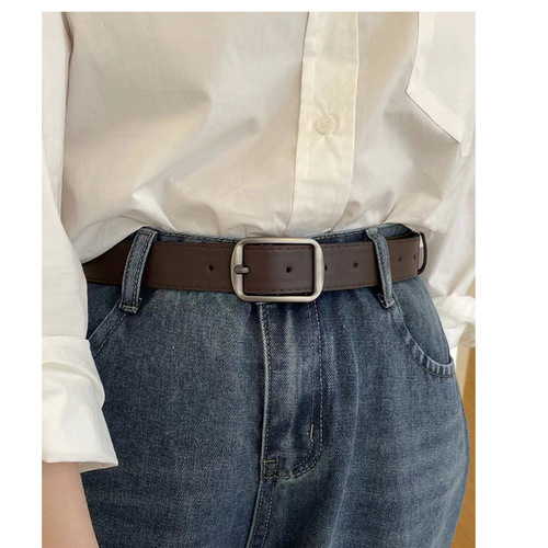 New Korean-style unisex men's belt with needle buckle decoration jeans, casual versatile trendy men's and women's belt wholesale