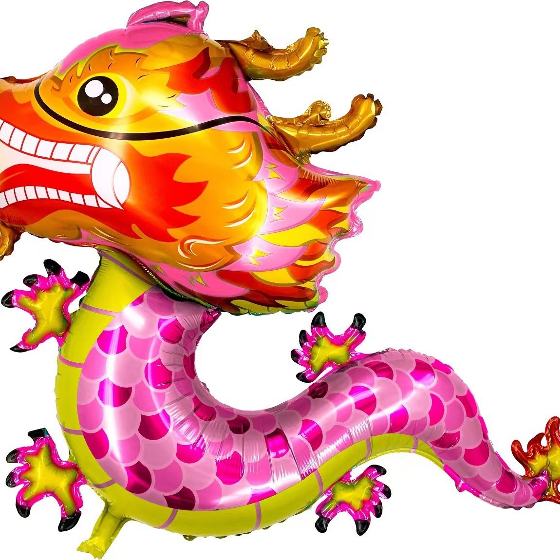 Dragón Año nuevo globo de papel de aluminio dragón chino dibujos animados doce Zodiaco lindo Año Nuevo diseño al por mayor