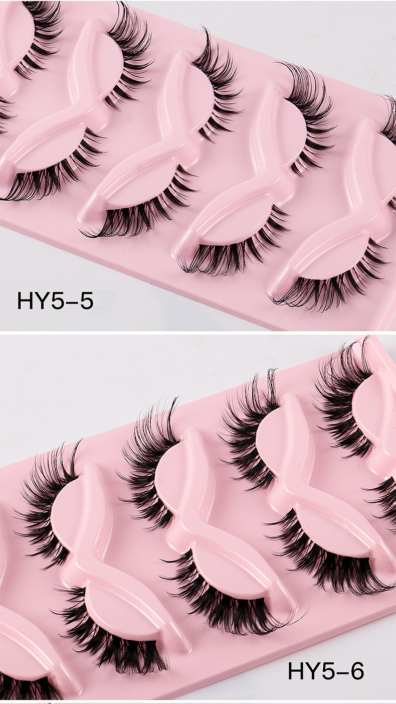 Simple Style Solid Color Imitation Mink False Eyelashes 1 Set display picture 4