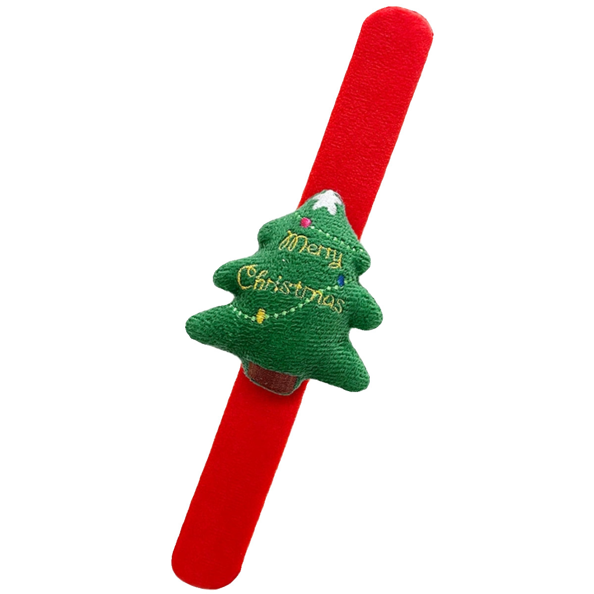 Regalos creativos para niños Papá Noel pulsera de peluche anillo para actividades de jardín de infantes vestidos pequeños regalos