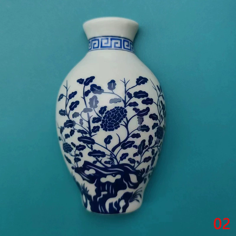 Керамическая магнитная магнитная холодильник (Даохэ), 4.5×8 см, китайский туристический сувенир, смешанные традиционные дизайны, упаковка 12