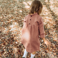 純棉長袖打底連衣裙2023春秋季新款韓版洋氣甜美百搭女童蓬蓬裙子