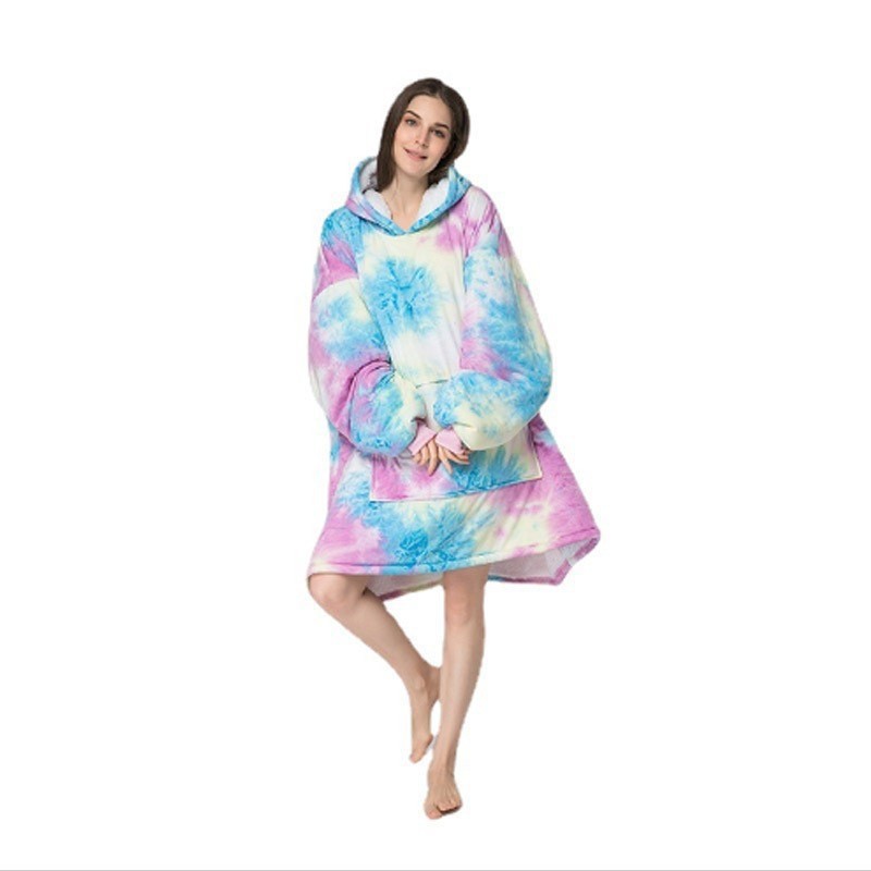 起爆金huggle hoodie怠け者の頭をかぶって、帽子のテレビのじゅうたんと一緒に屋外の防寒保温の寝衣をつかみます。|undefined