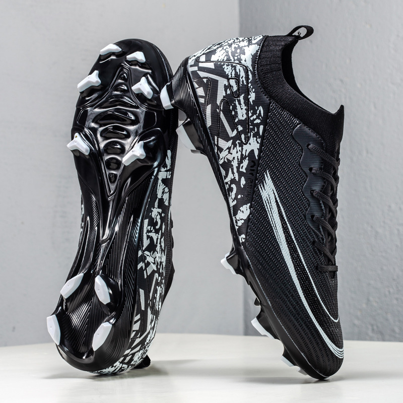 Zapatos de Fútbol con Tacos AG de TPU y TPR Ligeros de Corte Bajo para Pastos Sintéticos y Naturales