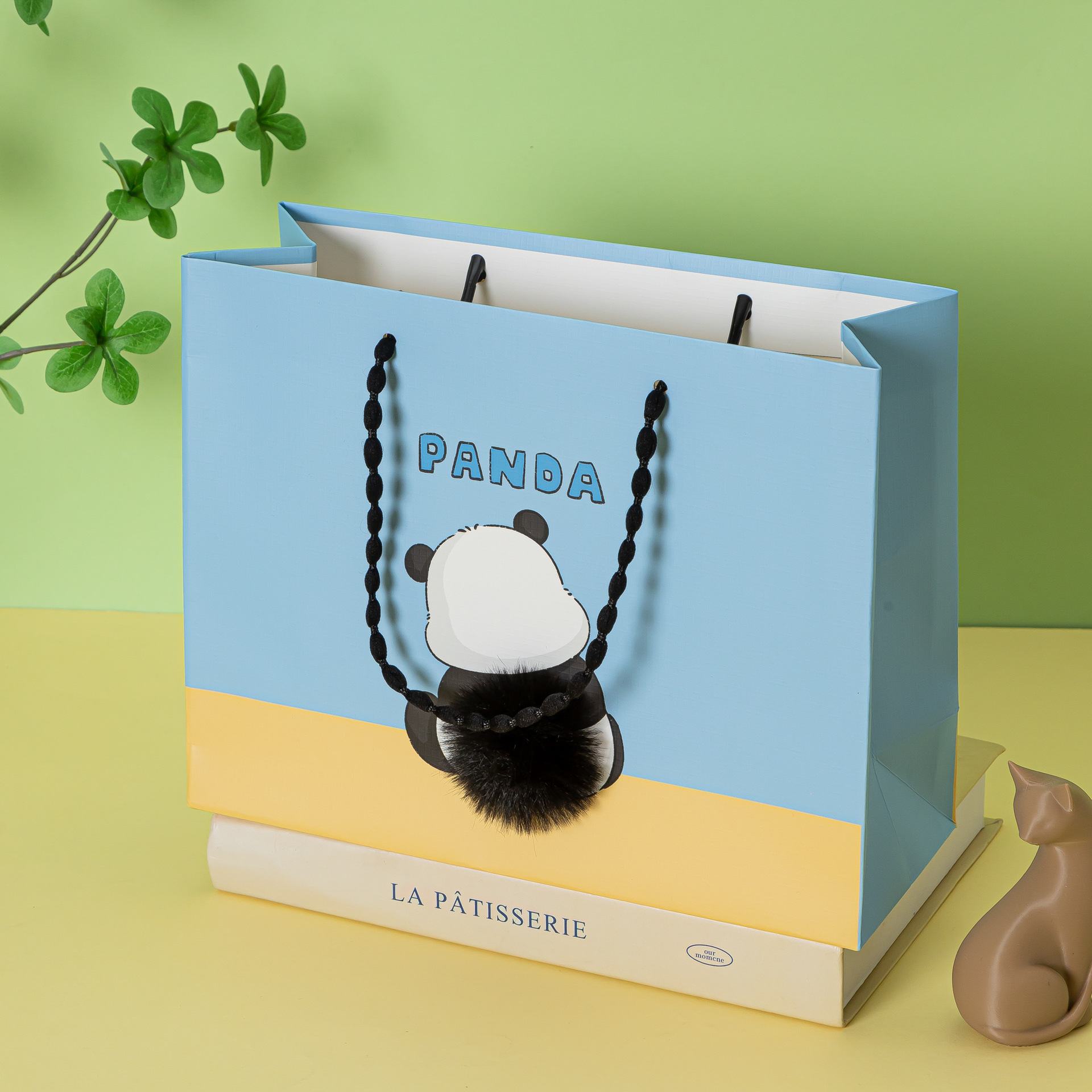 Nuevo tipo de cuerda de burbuja de pelo lindo dibujo animado animal hermoso bolsas de regalo fábrica directa al por mayor