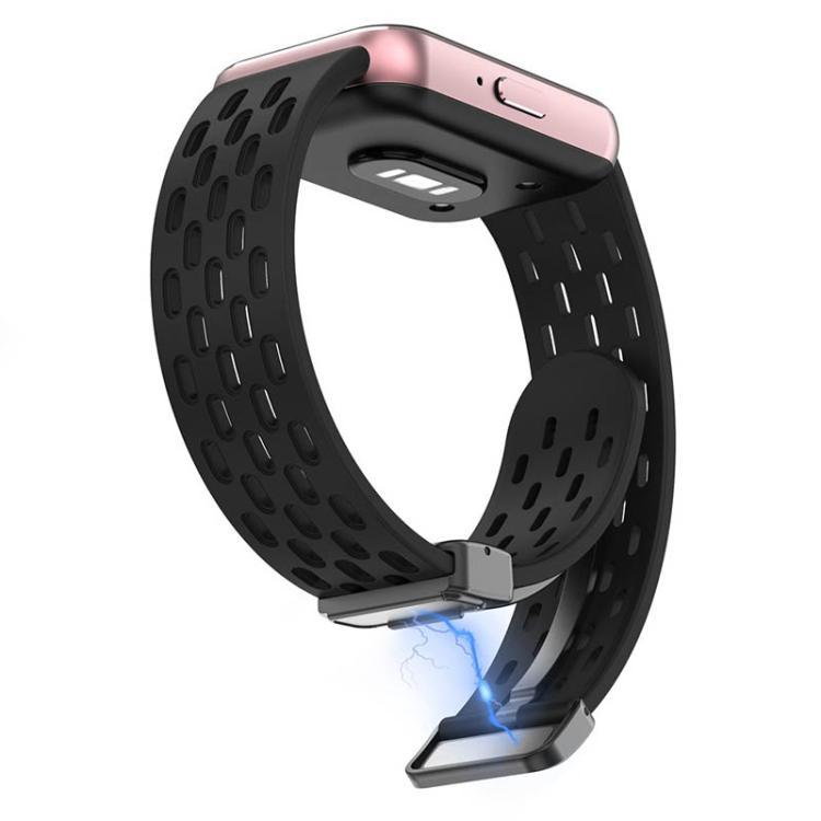 xDfind Dong Dong absorción pulsera de silicona de botón negro para Samsung Galaxy Fit3