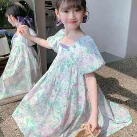 新款公主裙童装女童夏装洋气中大儿童裙子夏款女孩连衣裙夏季其它