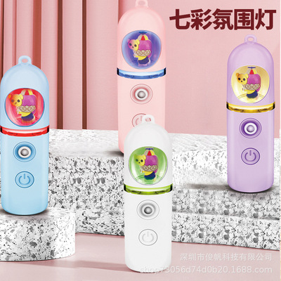 new pattern Capsule Adorable pet Water meter Spray usb charge hold portable cosmetology Steamed face instrument alcohol
