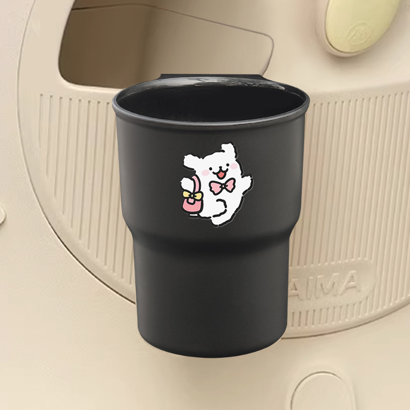 卡通可爱电动车水杯架车载水杯架放水奶茶咖啡杯托电瓶车置物神器|undefined