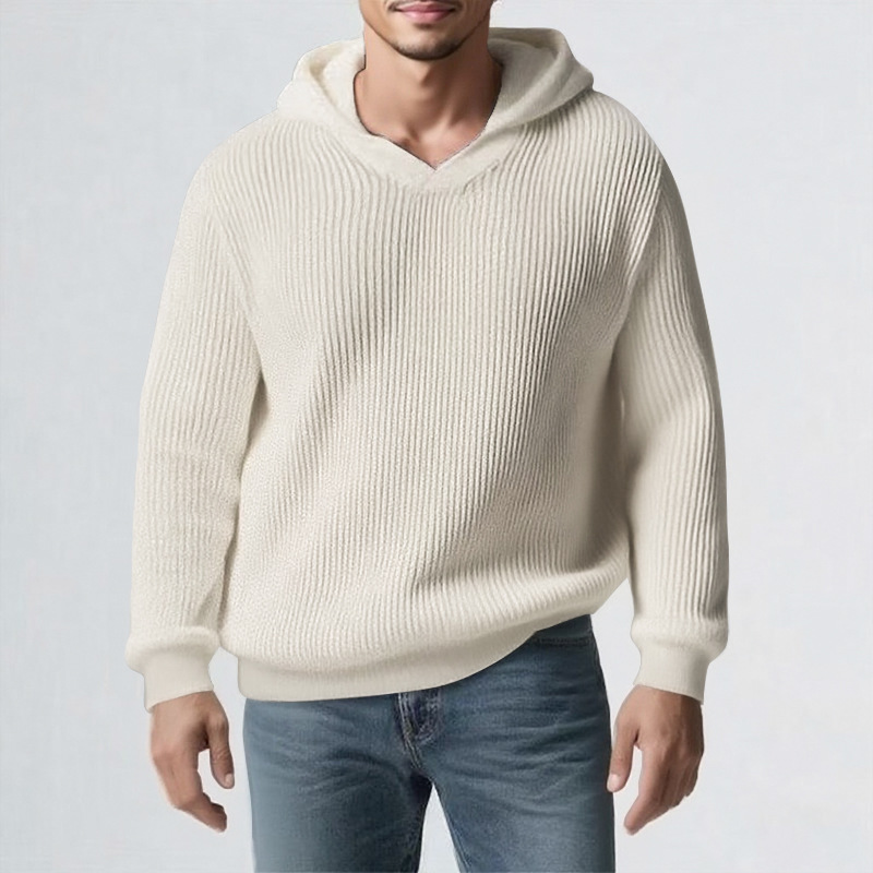 Herren Kapuzenpullover Strickjacke Für Herbst Und Winter_voghion.com