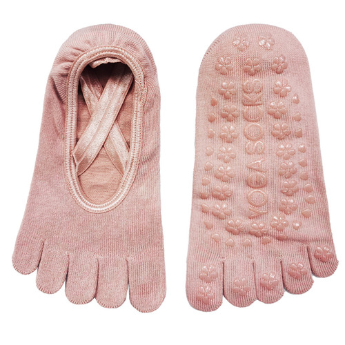 Yoga socks silicone Pilates toe socks women indoor floor socks short socks backless breathable non-slip dropshipping one piece